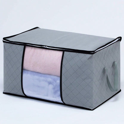 1pc Large Capacity Non-Woven Fabric Quilt Storage Bag, Suitable For Seasonal Storage & Organization, Decorations, Autumn Decor, Holiday Decor, Room Decor, Home Decor, Bedroom Decor