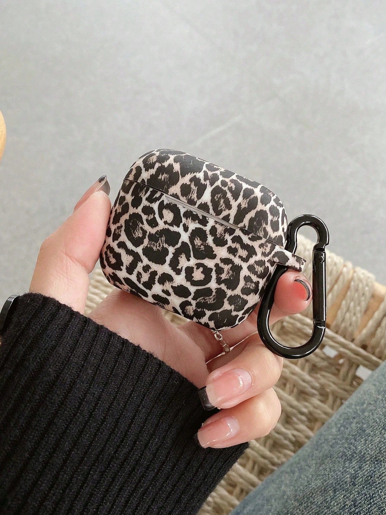 1pc Leopard Print Apple Wireless Bluetooth Earphone Protective Case, Compatible With AirPods 3rd Generation, Silicone Soft Shell Earphone Protective Case
