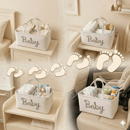 1pc Letter Diaper Storage Basket, Newborn Diaper Storage Box, Suitable For Nursery Use, Baby Shower Gift
