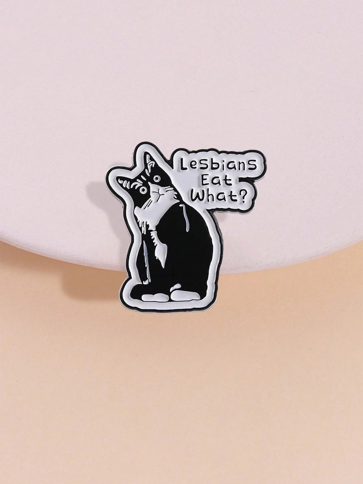 1PC LGBT Humor Quote Pride Cute Enamel Pins Women's Brooches Men Lapel Pins Black Cat Badge Costume Accessories Funny Jewelry Gifts