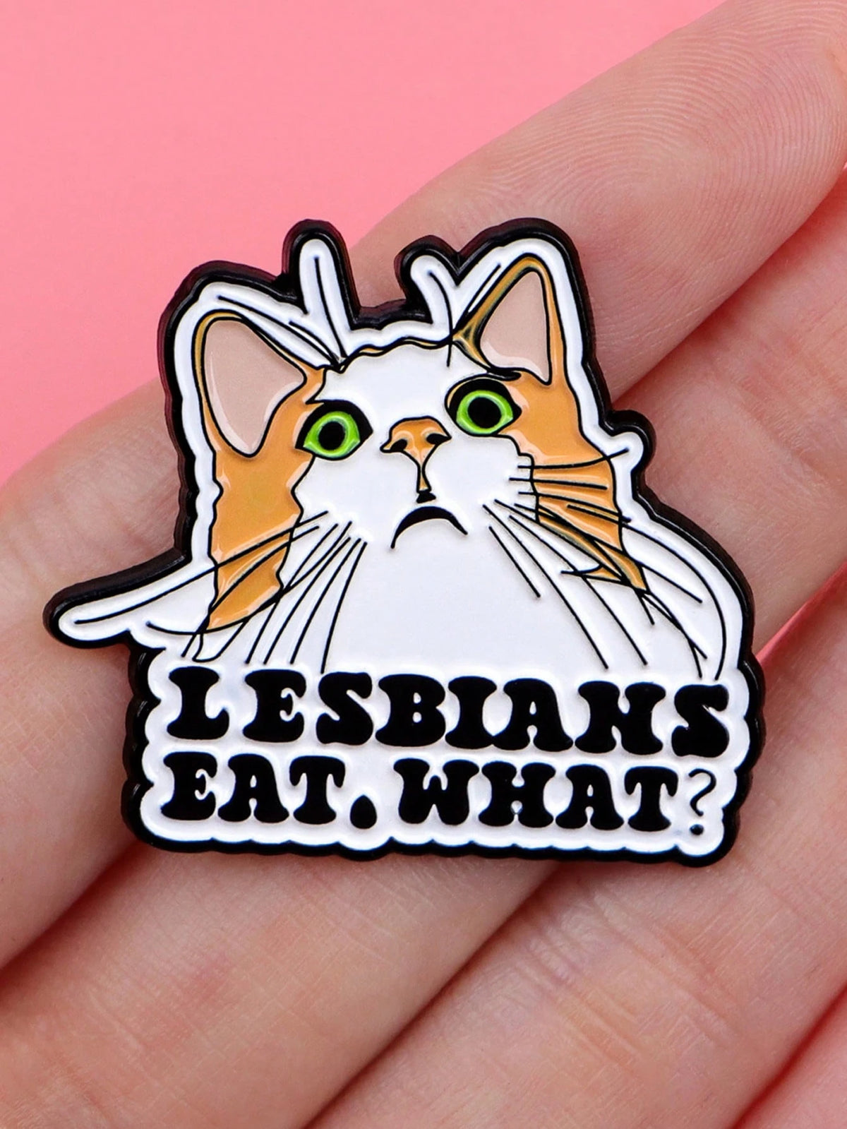 1PC LGBT Humor Quote Pride Cute Enamel Pins Women's Brooches Men Lapel Pins Black Cat Badge Costume Accessories Funny Jewelry Gifts