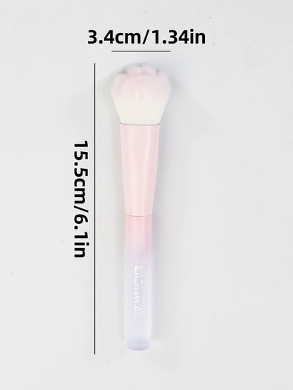 1pc Liquid Blush Brush, Synthetic Fiber Cat Paw Shaped, Professional Soft Makeup Brush, Liquid Diffuse Makeup Tool, Brand Cosmetics, Face Painting Makeup, Suitable For Women And Girls, Perfect For Aut