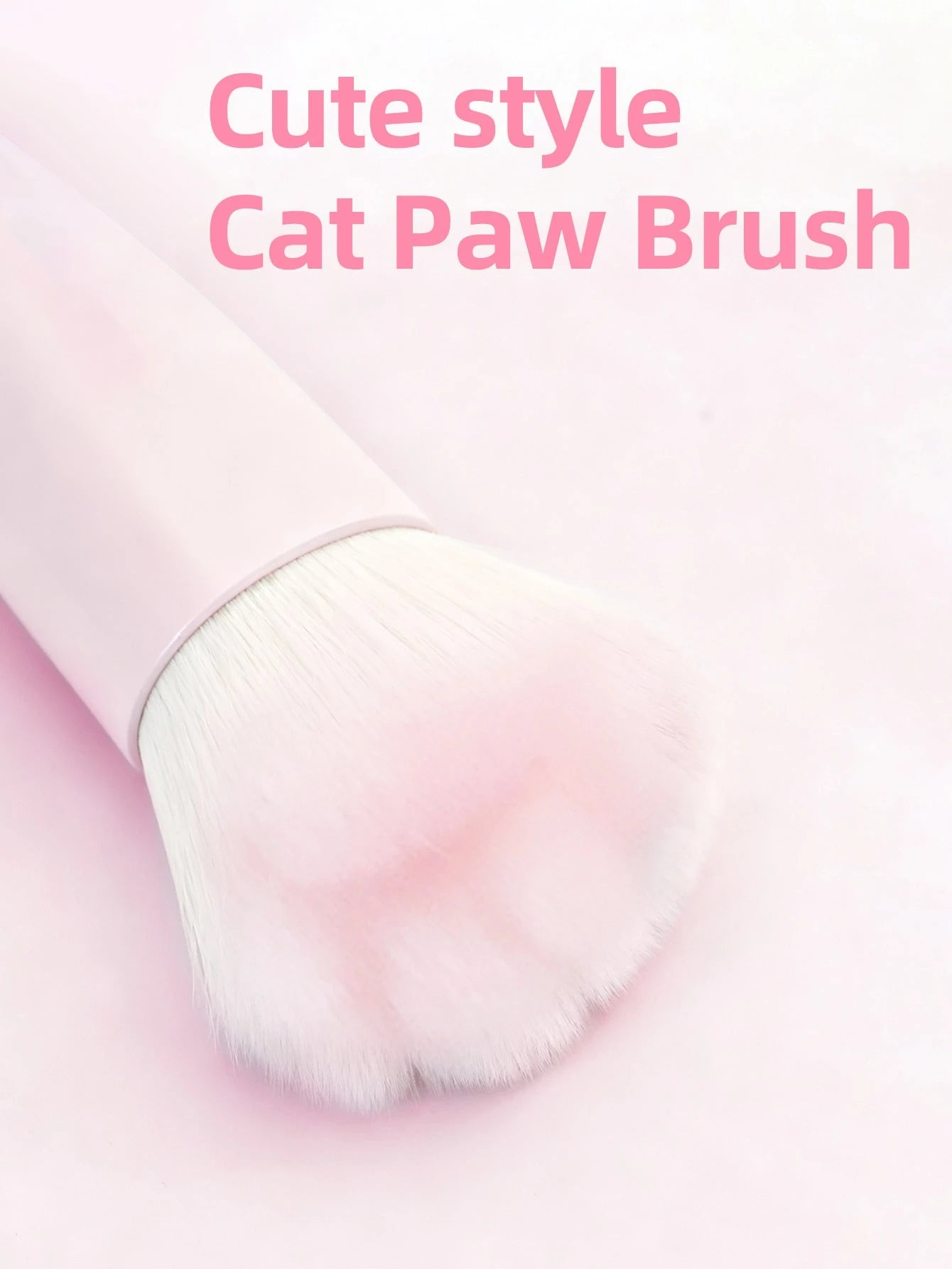 1pc Liquid Blush Brush, Synthetic Fiber Cat Paw Shaped, Professional Soft Makeup Brush, Liquid Diffuse Makeup Tool, Brand Cosmetics, Face Painting Makeup, Suitable For Women And Girls, Perfect For Aut