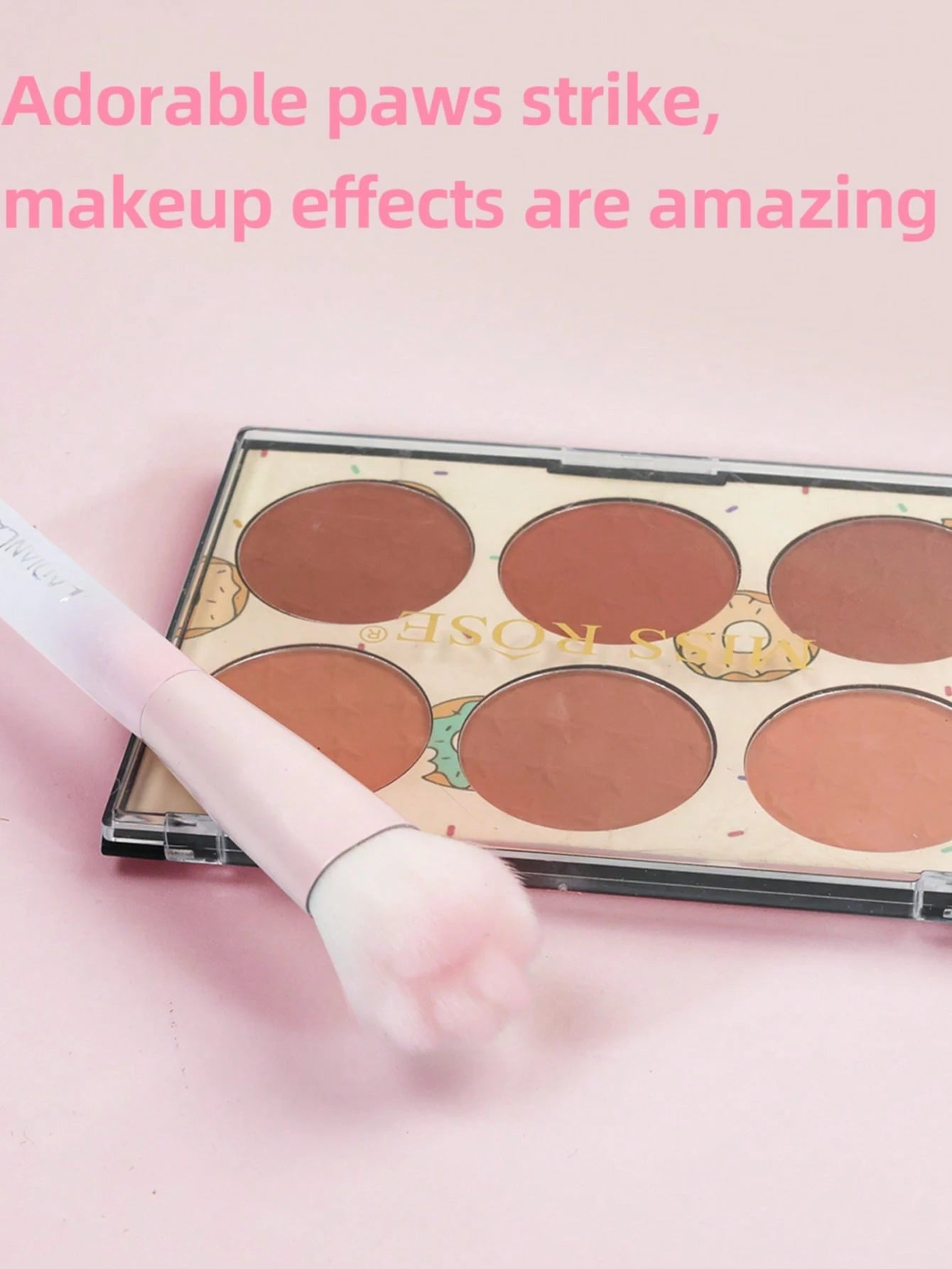 1pc Liquid Blush Brush, Synthetic Fiber Cat Paw Shaped, Professional Soft Makeup Brush, Liquid Diffuse Makeup Tool, Brand Cosmetics, Face Painting Makeup, Suitable For Women And Girls, Perfect For Aut