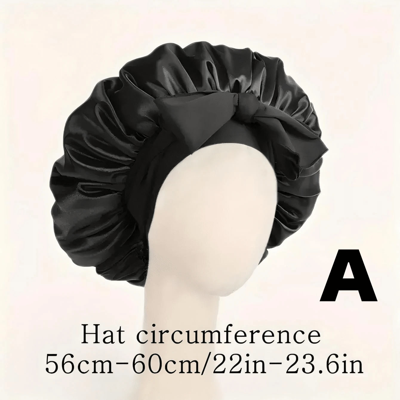 1pc Luxury Satin Silk Sleep Cap With Adjustable Tie- Lightweight Hair Protection Cap, Comfortable All Night, Protects Hair, Suitable For Shower- Unisex, Home Bathroom Decor, Autumn Decor, Back To Sc