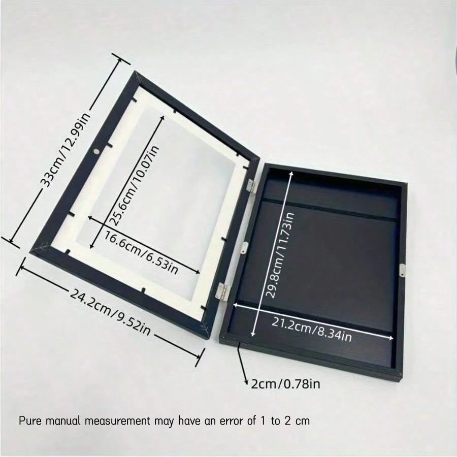 1pc Magnetic A4 Art Display Frame, Front-Opening Foldable, Suitable For Children's Drawings And Photos, Cartoon Wall Art Decor, Perfect Display Piece For Home And Office