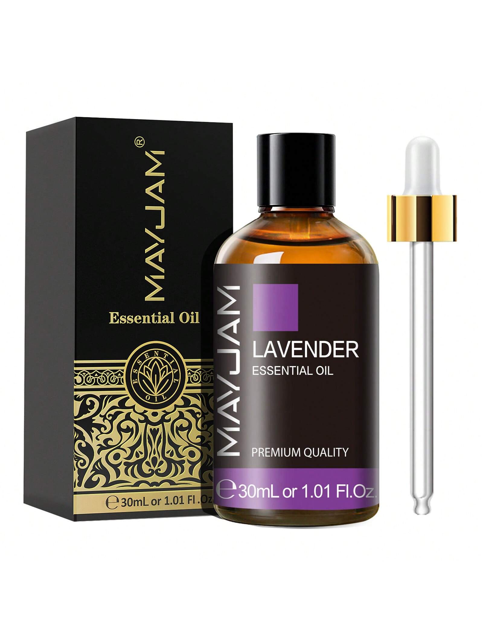 1pc MAYJAM 30ml/1.01fl.Oz Essential Oils For Diffuser Humidifiers DIY Candle Soap Making,Skin Care,Bedroom Scent,Lavender,Jasmine,Eucalyptus,Vanilla,Peppermint,Sandalwood,Ylang Ylang,Lemon,Rose,Chamom