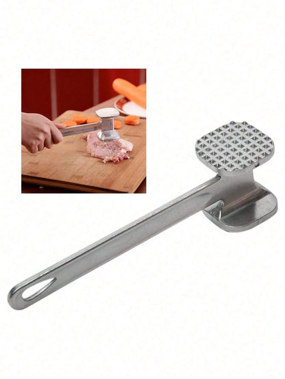 1pc Meat Tenderizer, Stainless Steel Meat Mallet For Pounding Beef, Steak, Chicken, Pork, Kitchen Tool