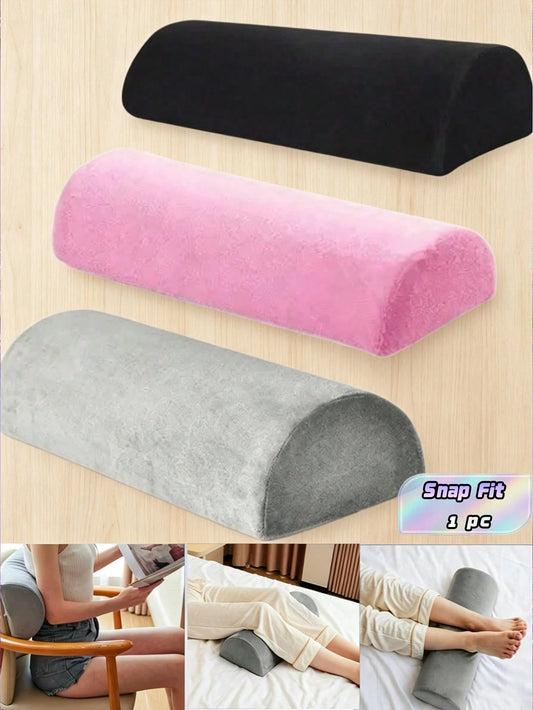 1pc Memory Foam Crescent Shaped Leg Pillow, Adjustable To Support Knees, Back, Ankles, Relieve Sciatica And Buttock Pain, Suitable For Side Sleepers, Postoperative Recovery Period, Travel, Sofa, Offic