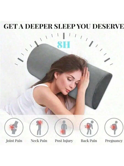 1pc Memory Foam Crescent Shaped Leg Pillow, Adjustable To Support Knees, Back, Ankles, Relieve Sciatica And Buttock Pain, Suitable For Side Sleepers, Postoperative Recovery Period, Travel, Sofa, Offic