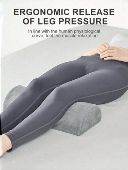 1pc Memory Foam Crescent Shaped Leg Pillow, Adjustable To Support Knees, Back, Ankles, Relieve Sciatica And Buttock Pain, Suitable For Side Sleepers, Postoperative Recovery Period, Travel, Sofa, Offic