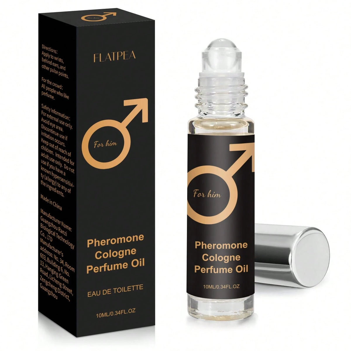1pc Men's Pheromone Cologne Roll-On Fragrance, High Concentration Woody Scent, Long-Lasting, Suitable For Dating, Commuting, And Valentine's Day Gift