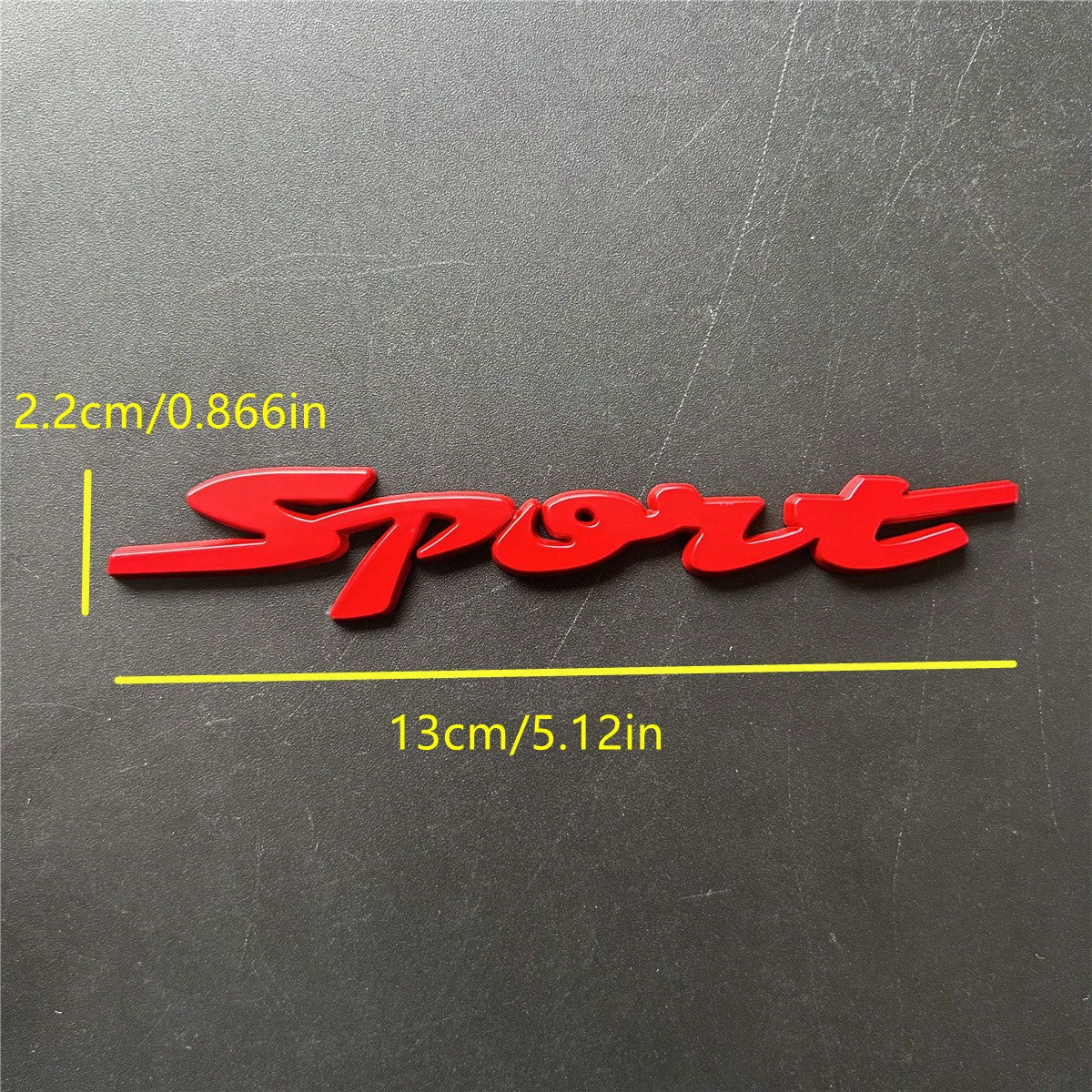 1pc Metal Car Badge "SPORT" Sticker, Applicable For Car Rear Trunk, Side Body Decoration Accessories