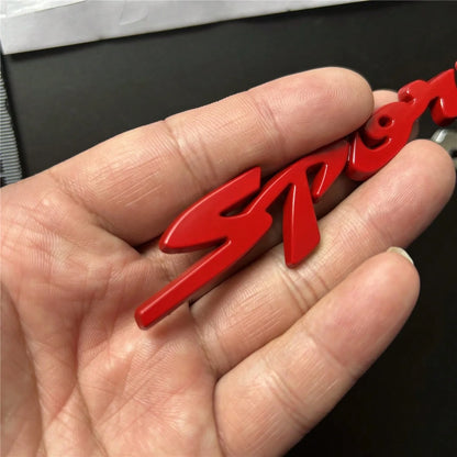 1pc Metal Car Badge "SPORT" Sticker, Applicable For Car Rear Trunk, Side Body Decoration Accessories