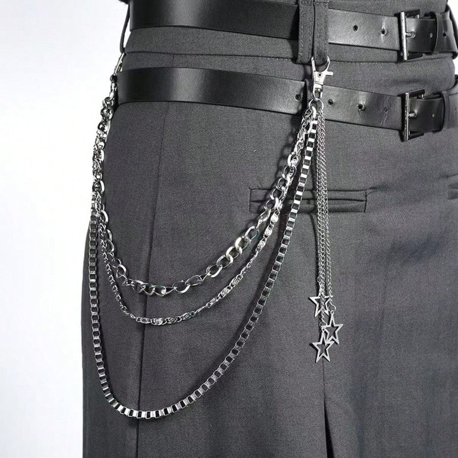 1pc Metal Heart Shaped Pants Chain, Suitable For Matching With Pants