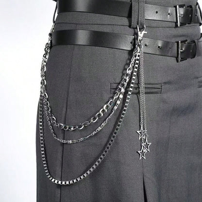 1pc Metal Heart Shaped Pants Chain, Suitable For Matching With Pants