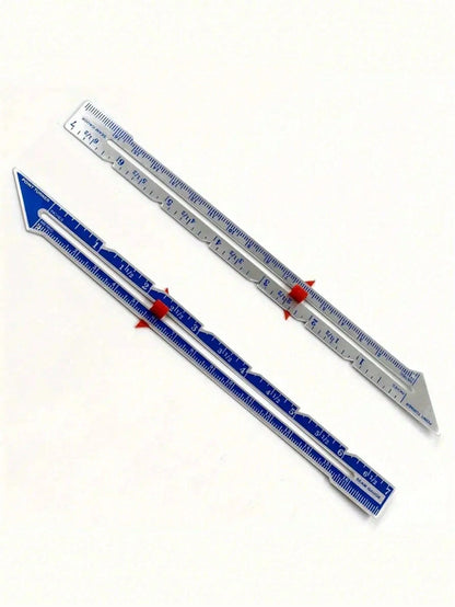 1pc Metal Sliding Gauge, Sewing Measurement Tool, Sewing Gauge, Suitable For Quilting And Sewing, Sewing Accessories, Sewing Supplies. Not Just A Hemming Gauge! The Pointed Tip Can Directly Mark And P