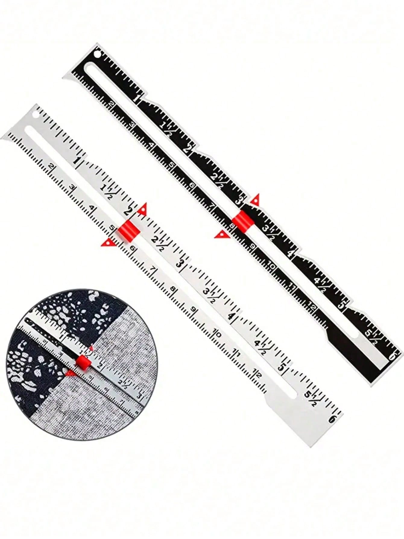1pc Metal Sliding Gauge, Sewing Measurement Tool, Sewing Gauge, Suitable For Quilting And Sewing, Sewing Accessories, Sewing Supplies. Not Just A Hemming Gauge! The Pointed Tip Can Directly Mark And P