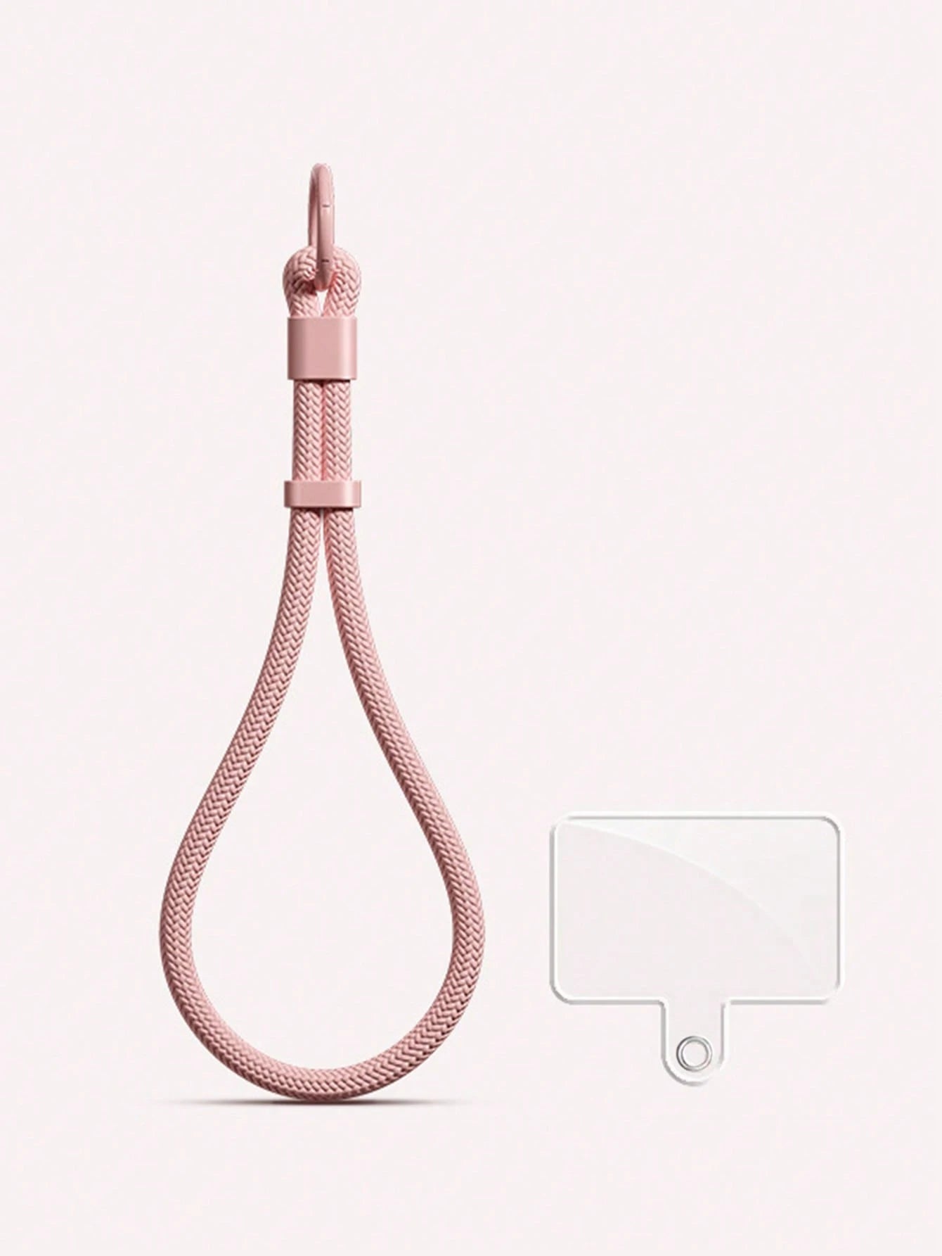 1pc Minimalist Adjustable Short Strap Buckle Lanyard, Phone Lanyard, Water Bottle Holder, Key Chain, Wrist Strap With Pad