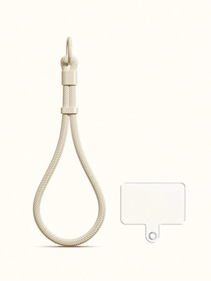 1pc Minimalist Adjustable Short Strap Buckle Lanyard, Phone Lanyard, Water Bottle Holder, Key Chain, Wrist Strap With Pad