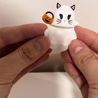 1pc Minimalist Cute Halloween Ghostees Phone Decoration Peel-And-Stick Design Durable Universal Fit Fun Desktop Accessory For All Phones Men Women Teens Mother's Day 2026 Gift For Mom