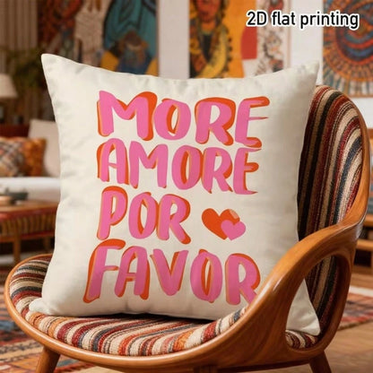 1pc Modern Minimalist Motivational Quote Throw Pillow Cover, "Today Is A Beautiful Day" Letter Print, 18"X18" (45.72x45.72cm), Vibrant Yellow With Red And Pink Accents, Suitable For Sofa And Living Ro