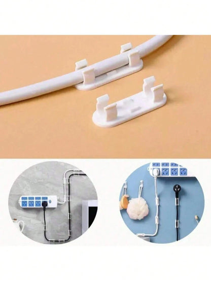 1pc Multi-Slot Cable Management Clip, Silicone Desk Cable Organizer, Adhesive Desk Cord Management Holder - Suitable For Desk, Home, Office And Car Cable Management System - Nightstand Wire Rack Acces