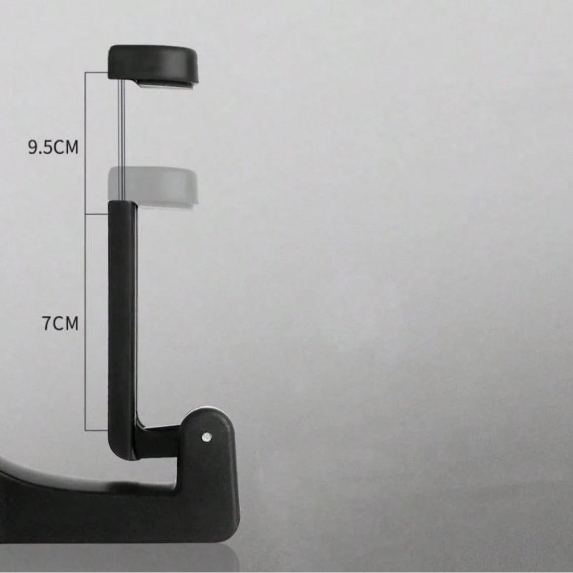 1pc Multifunctional 2-In-1 Car Hook- Hidden Backseat Headrest Hook And Lockable Phone Holder