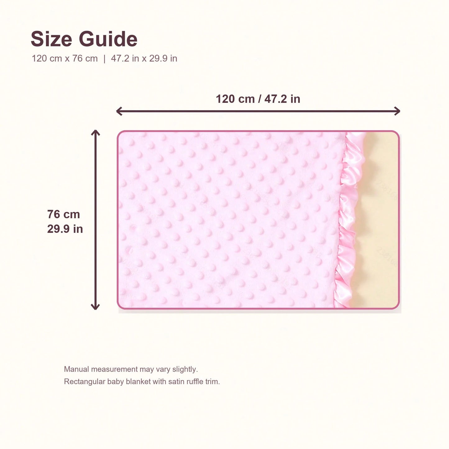 1pc Multifunctional Baby Blanket, Double-Layer Dot Fleece, Medium Thickness, Soft And Skin-Friendly, Cute Scalloped Edge Decor, Suitable For Boys And Girls