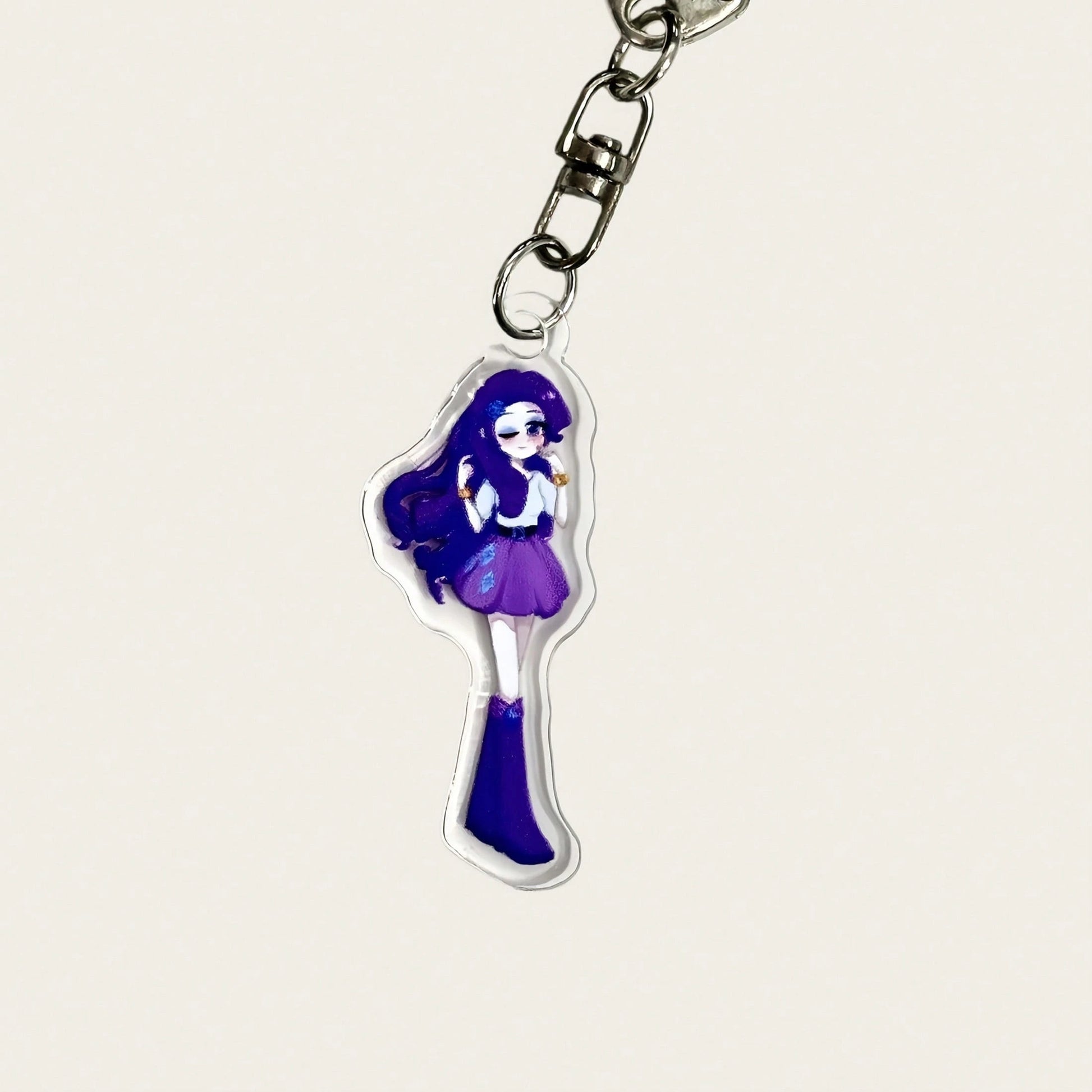 1pc My Little Pony Acrylic Keychain Cute Anime Character Pinkie Pie Twilight Sparkle Rarity Rainbow Dash Applejack Fluttershy Cartoon Pendant Student Backpack Charm Halloween Christmas Women's Gift