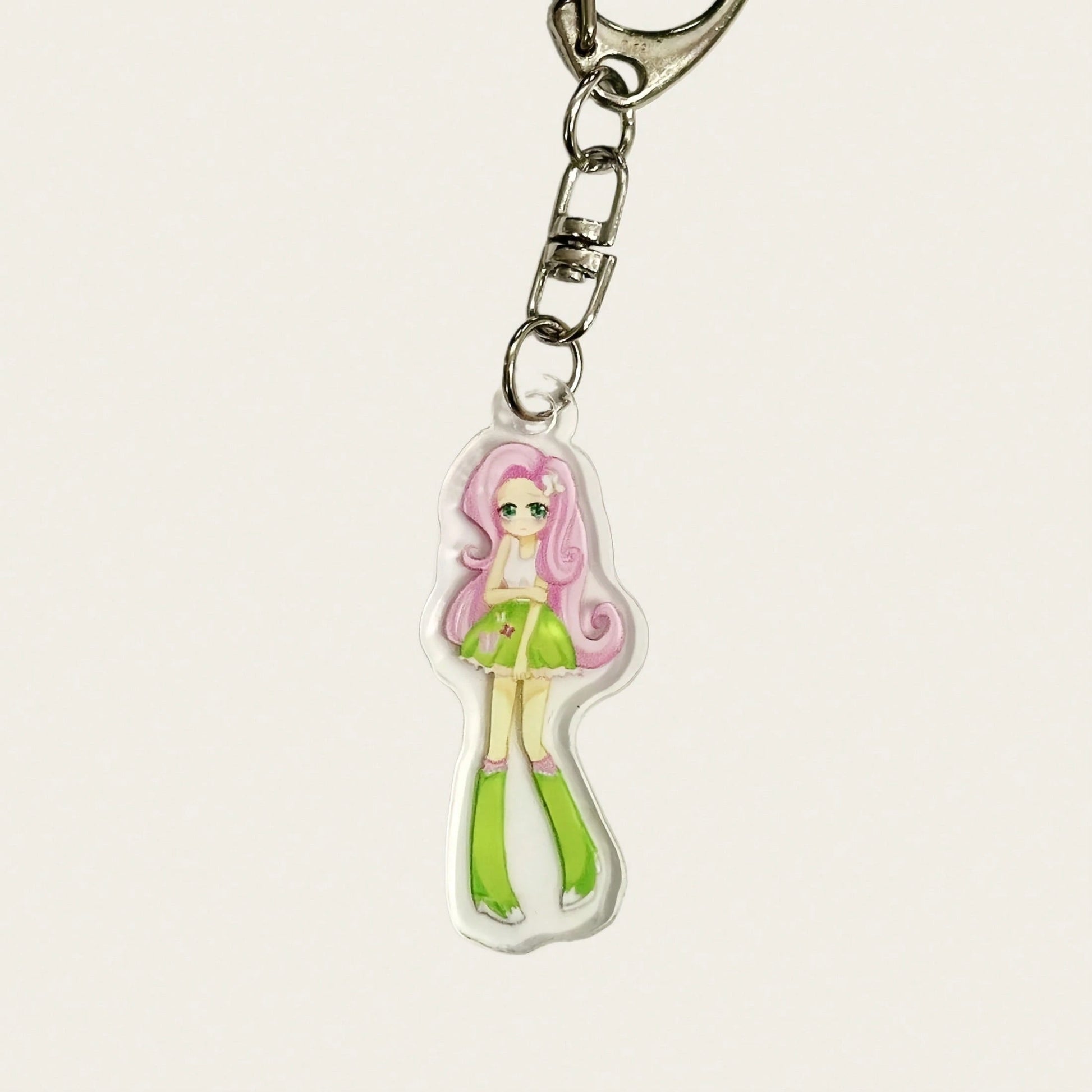 1pc My Little Pony Acrylic Keychain Cute Anime Character Pinkie Pie Twilight Sparkle Rarity Rainbow Dash Applejack Fluttershy Cartoon Pendant Student Backpack Charm Halloween Christmas Women's Gift