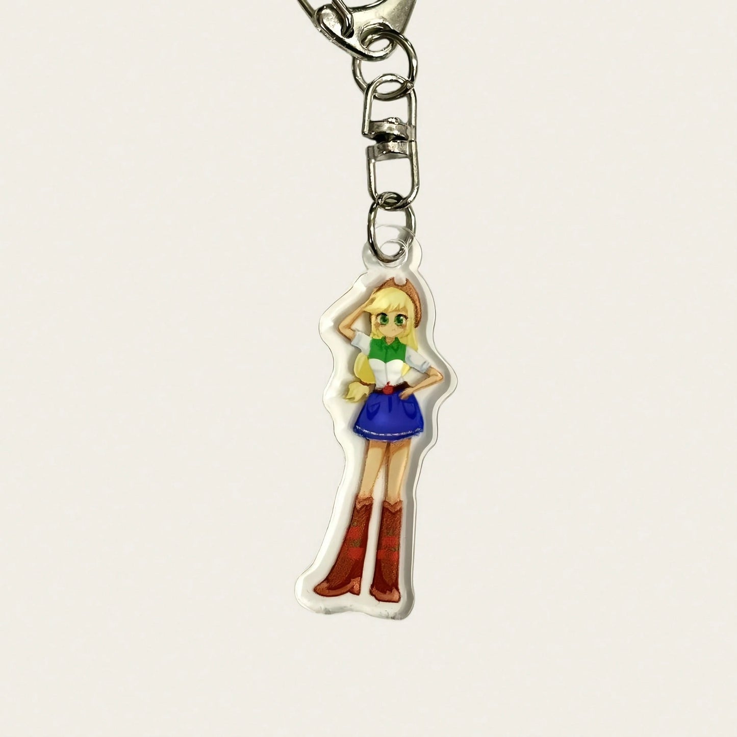 1pc My Little Pony Acrylic Keychain Cute Anime Character Pinkie Pie Twilight Sparkle Rarity Rainbow Dash Applejack Fluttershy Cartoon Pendant Student Backpack Charm Halloween Christmas Women's Gift