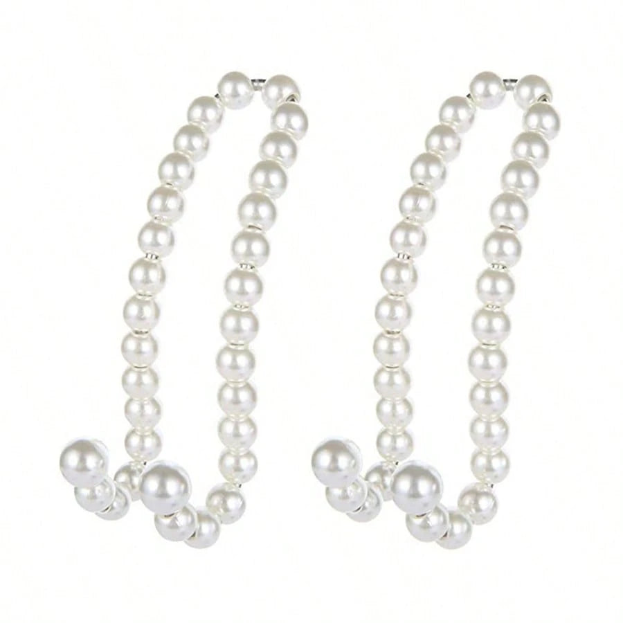 1pc New Car Hook Pearl Bow Pendant, New Back Seat Backrest Suspension, Strong Load-Bearing Capacity Car Hook