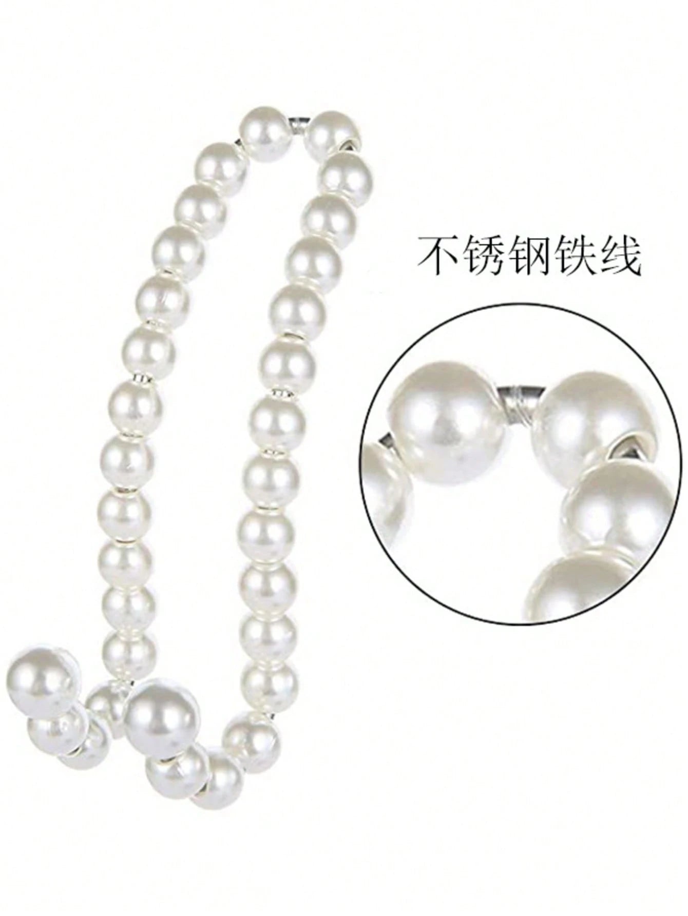 1pc New Car Hook Pearl Bow Pendant, New Back Seat Backrest Suspension, Strong Load-Bearing Capacity Car Hook