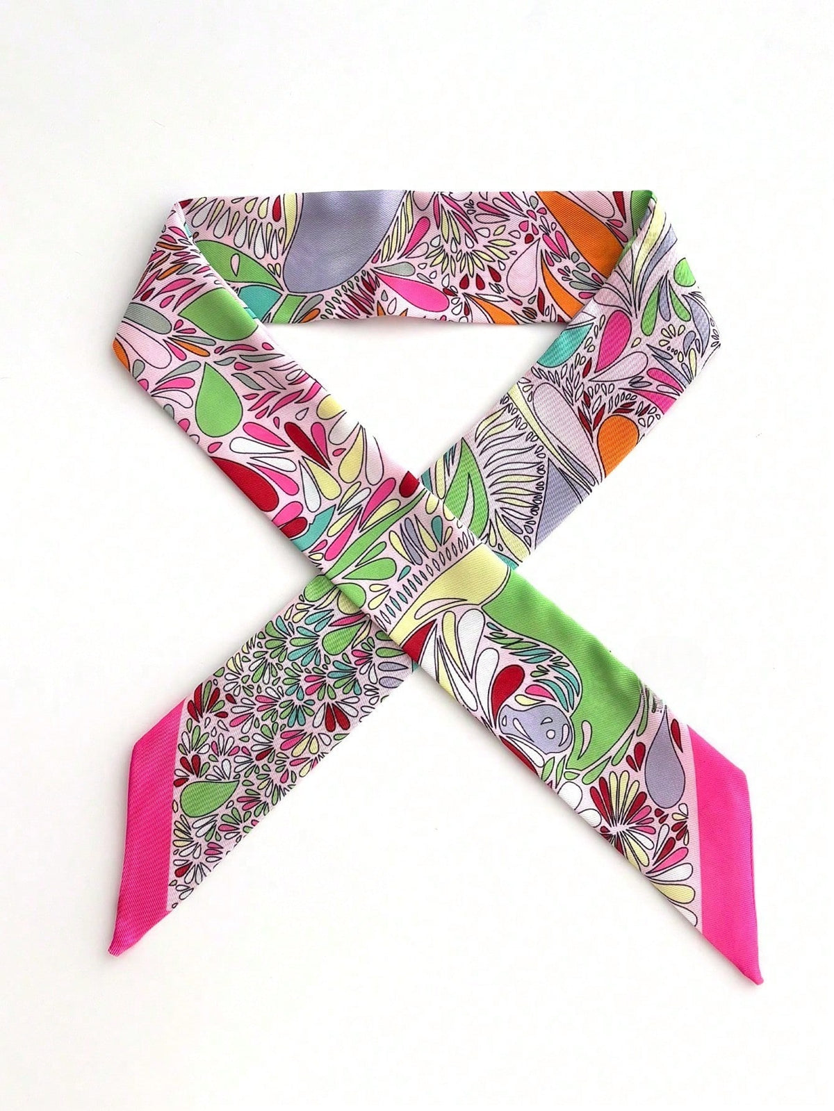 1pc New Cashew-Shaped Women Scarf, Versatile For Tying Bag Handles, Headband, Neckerchief For Dress