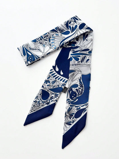 1pc New Cashew-Shaped Women Scarf, Versatile For Tying Bag Handles, Headband, Neckerchief For Dress