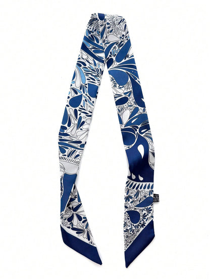 1pc New Cashew-Shaped Women Scarf, Versatile For Tying Bag Handles, Headband, Neckerchief For Dress