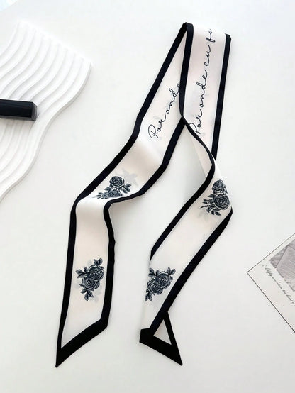 1pc New Cashew-Shaped Women Scarf, Versatile For Tying Bag Handles, Headband, Neckerchief For Dress