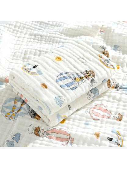 1pc Newborn Baby Swaddle Blanket, Thin Gauze Bath Towel For Infant Toddler Boy Girl, Swaddle Wrap & Baby Blanket