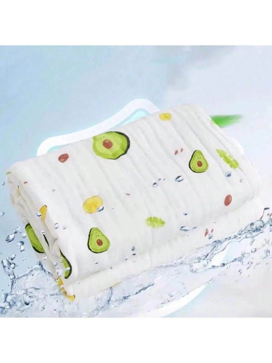 1pc Newborn Baby Swaddle Blanket, Thin Gauze Bath Towel For Infant Toddler Boy Girl, Swaddle Wrap & Baby Blanket