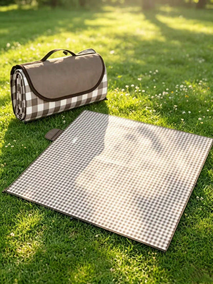 1pc Oxford Cloth Picnic Mat For Outdoor Camping, Beach, Moisture-Proof, Waterproof, Dust-Proof, Scratch-Resistant, And Easy To Clean., Picnic Blanket