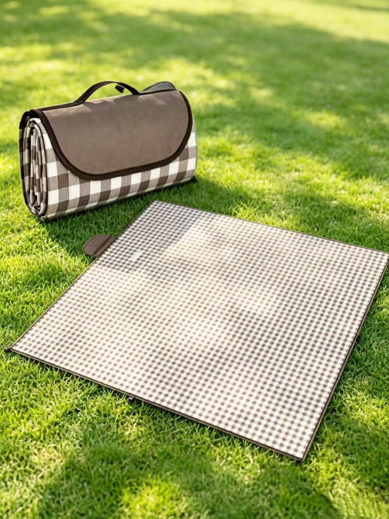 1pc Oxford Cloth Picnic Mat For Outdoor Camping, Beach, Moisture-Proof, Waterproof, Dust-Proof, Scratch-Resistant, And Easy To Clean., Picnic Blanket