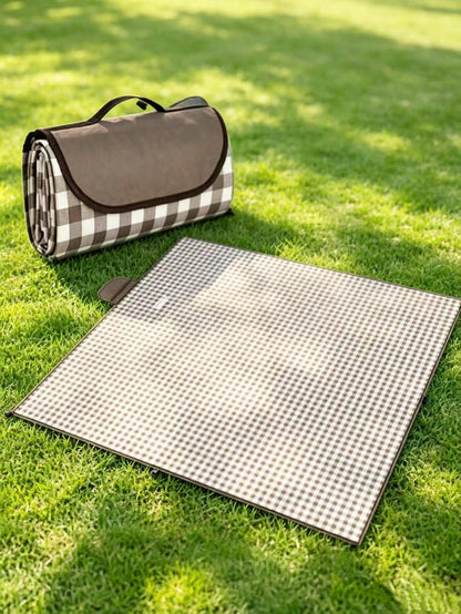 1pc Oxford Cloth Picnic Mat For Outdoor Camping, Beach, Moisture-Proof, Waterproof, Dust-Proof, Scratch-Resistant, And Easy To Clean., Picnic Blanket
