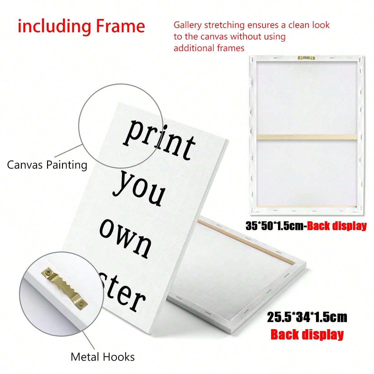 1pc Personalized Canvas Printing For Family Photos- Ideal Gift For Weddings, Anniversaries, And Home Decor, Optional Frame,Warm Ambience,Forever Love, Mother's Day Gift, Room Decor, Aesthetic Home
