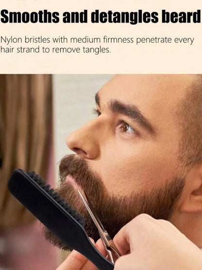 1pc Pointed Mustache Brush, Vintage Pomade Styling Brush, Mustache Brush, Smooth Ponytail Comb- Unisex, Suitable For Fine To Medium Hair, Can Create Various Hairstyles, Smooth Frizzy Hair, Easily Cre