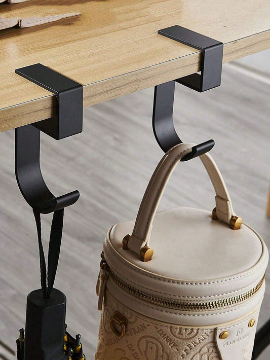 1pc Portable Bag Hook With Anti-Slip Design And Removable Side For Table Desk, Strong Bearing Capacity