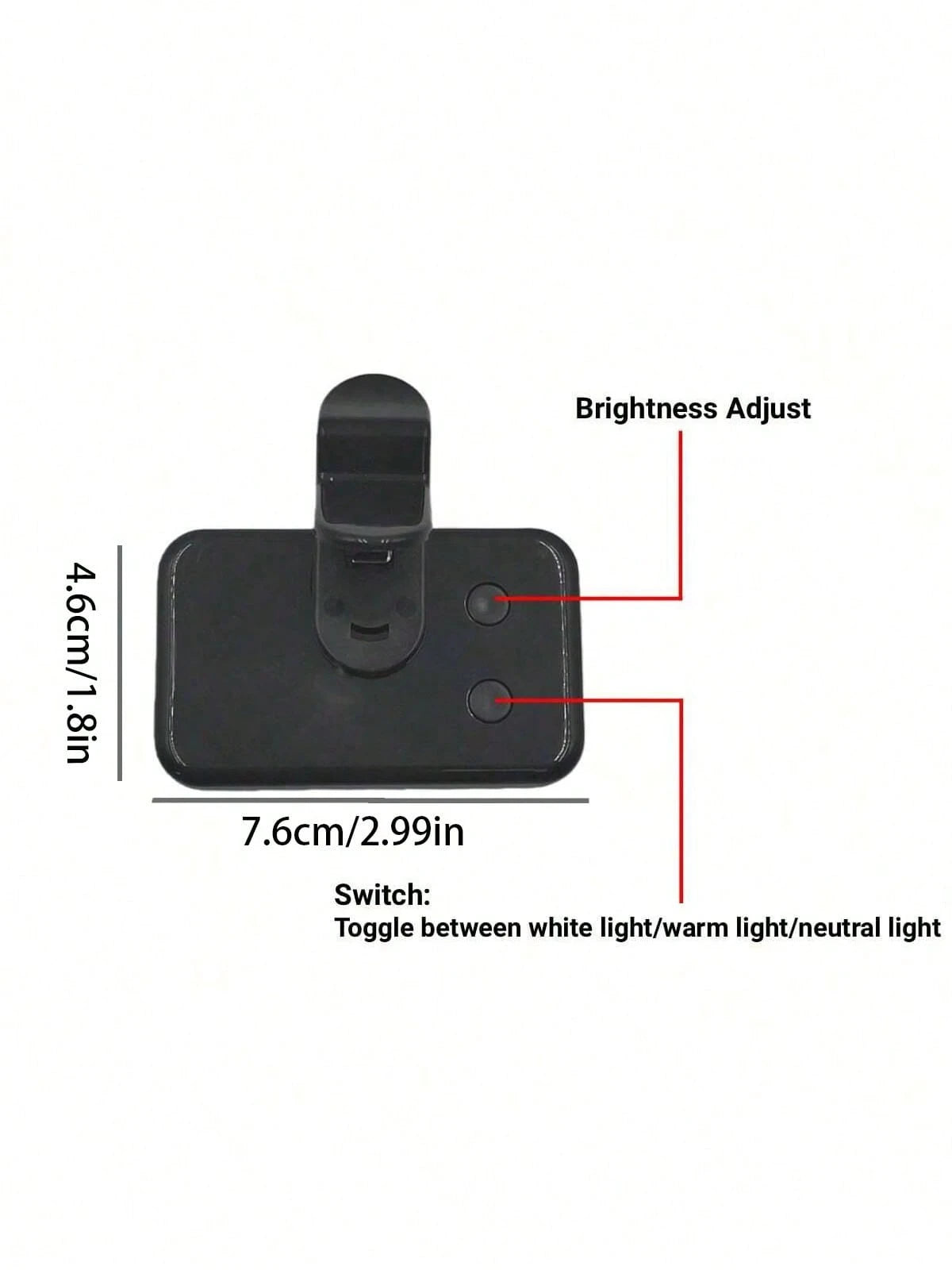 1pc Portable LED Selfie Light, Clip-On Fill Light, Suitable For Smartphone And Computer, For Makeup, Zoom Meetings, Live Streaming, Vlog, Perfect Selfie And Video Calls, 150mAh Battery, Suitable For S