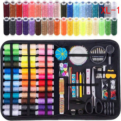 1pc Portable Sewing Kit, Household Sewing Tool Set With Thread Box, Needles, Sewing Accessories (Random Color)