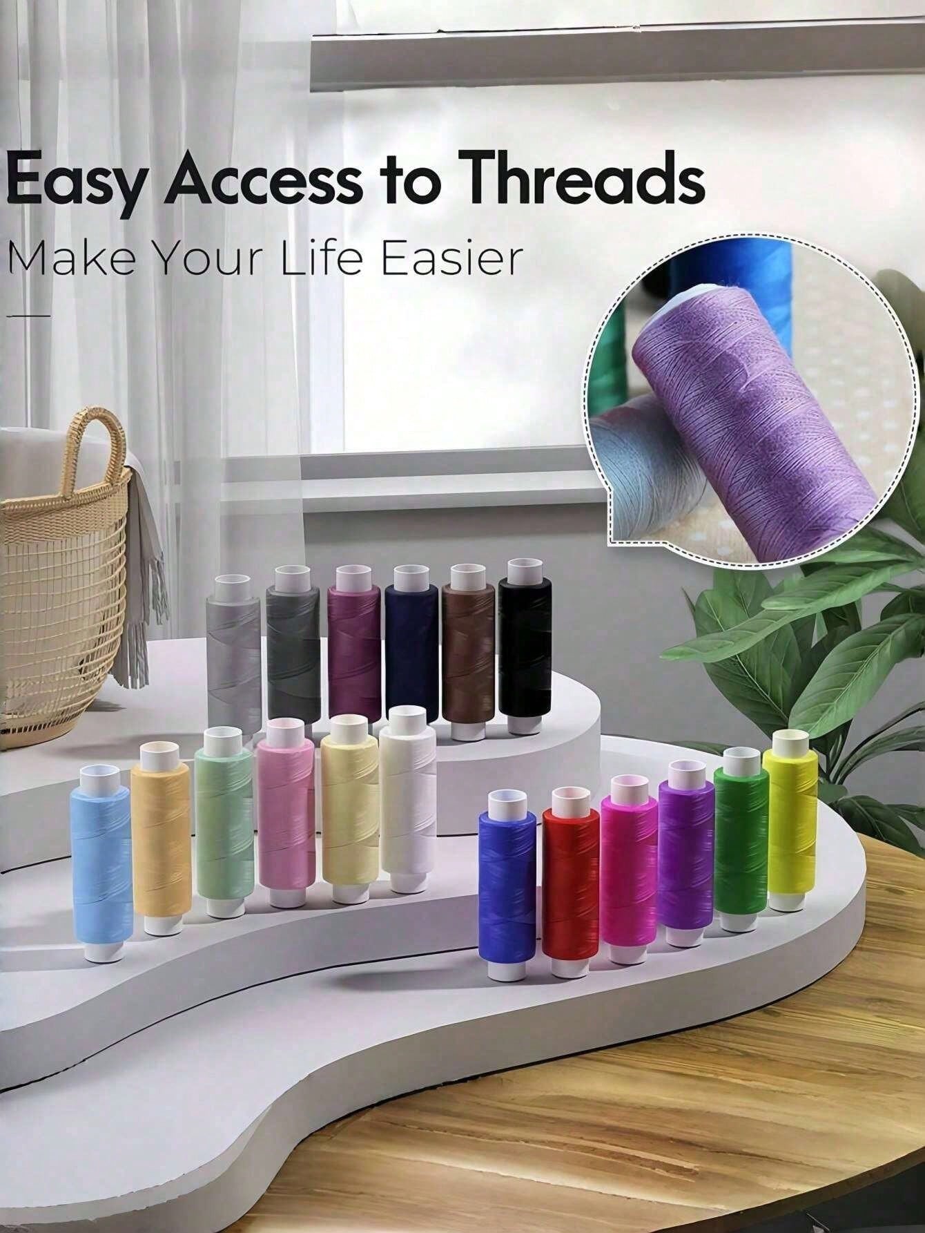 1pc Portable Sewing Kit Household Sewing Tools 10pcs/Set Thread Box Patching Needle Threader Hand Stitching Supplies Valentine DAY, Valentines Wedding, Birthday