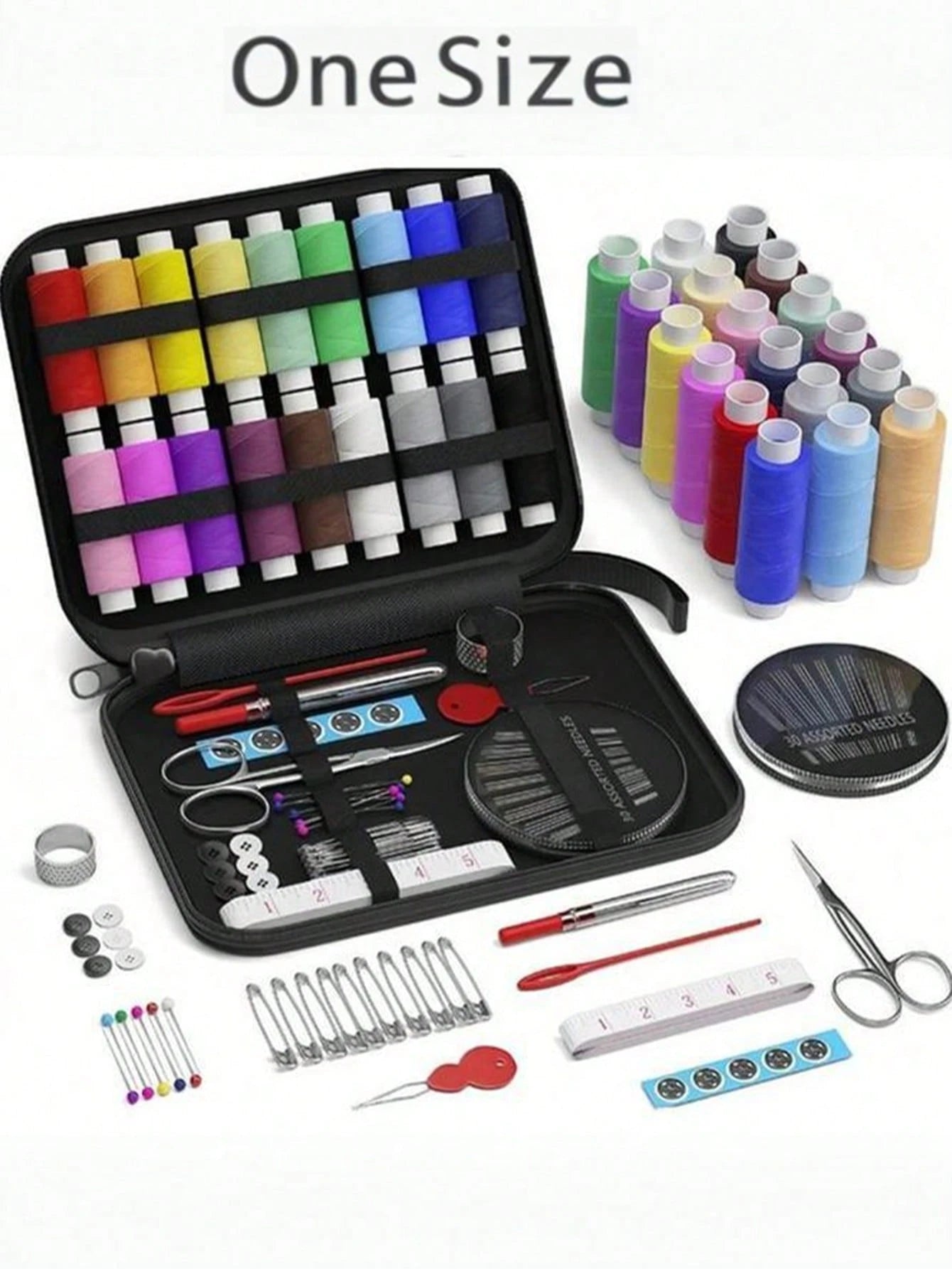 1pc Portable Sewing Kit Household Sewing Tools 10pcs/Set Thread Box Patching Needle Threader Hand Stitching Supplies Valentine DAY, Valentines Wedding, Birthday